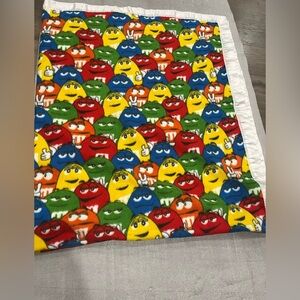 [74”*60”]VTG Y2K M&M Cartoon Character Fleece Blanket